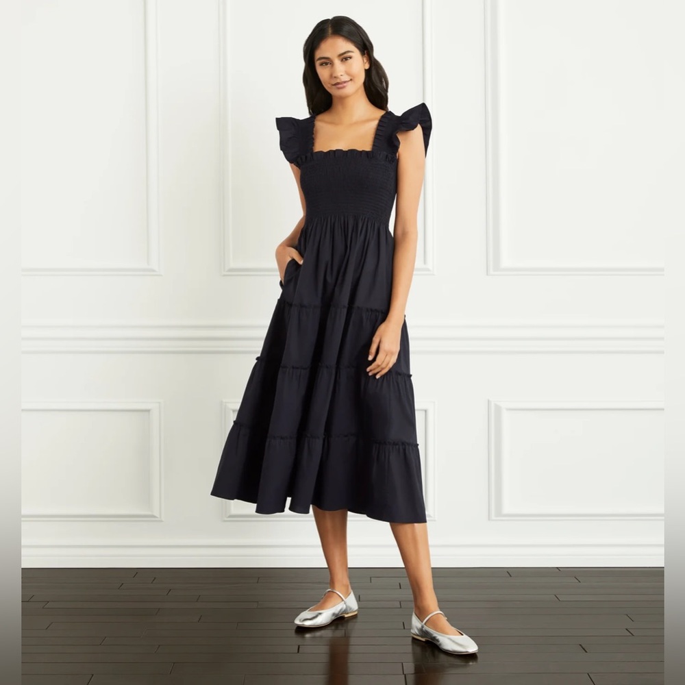 Hill House Home Black Poplin Ellie Nap Dress